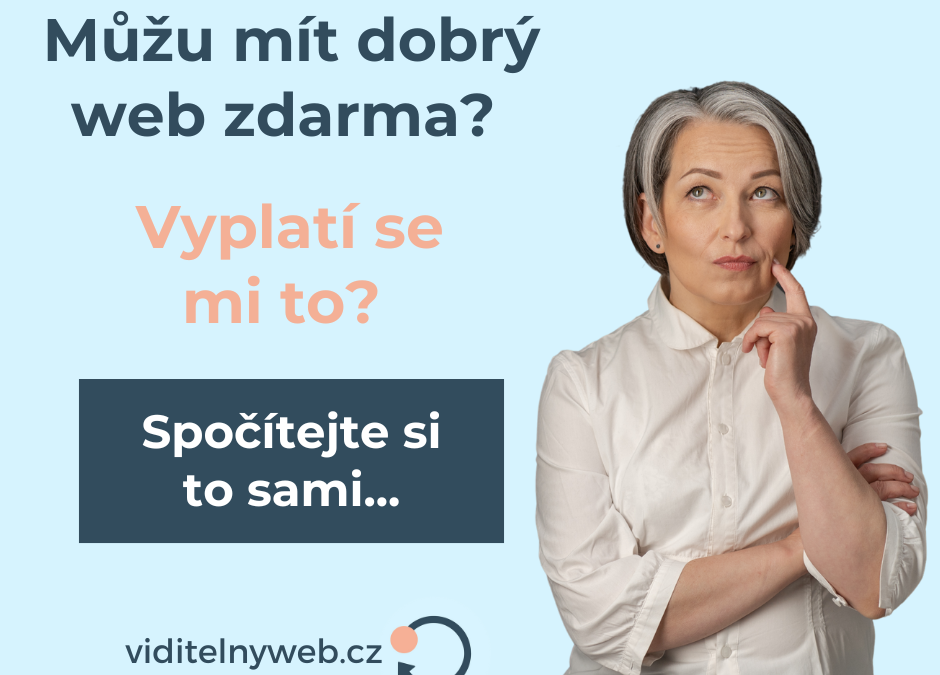 Je možné mít dobrý web zdarma?
